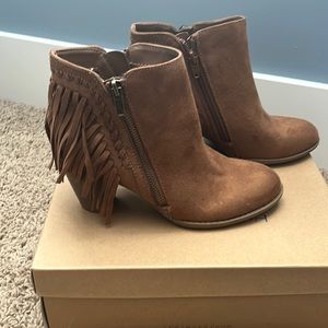 Fringe booties